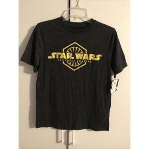 Star Wars The Force Awakens Boys Size Large Gray Shirt NWT! A816